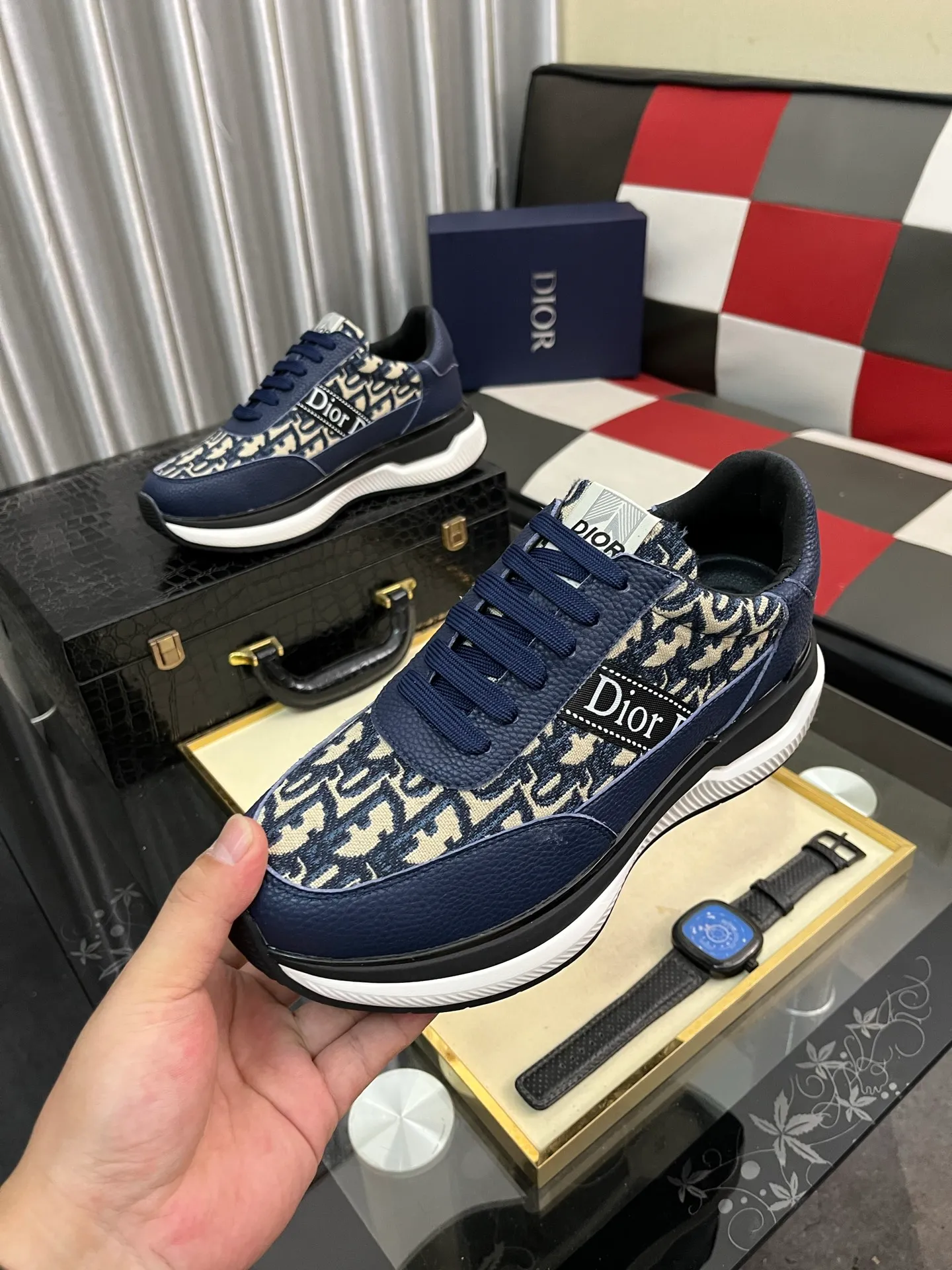 Men's Men's Shoes 💰438⌚️⌚️"Dior DIOR*" latest hot style casual shoes, top brand [seduce] luxury~purchase, top~quality. [Strong] The upper is made of imported breathable cowhide with material ➕ breathable sheepskin feet (•) and fine workmanship. Code number: 38-443️⃣Colors available